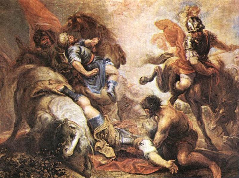 ESCALANTE, Juan Antonio Frias y The Conversion of St Paul dfg oil painting image